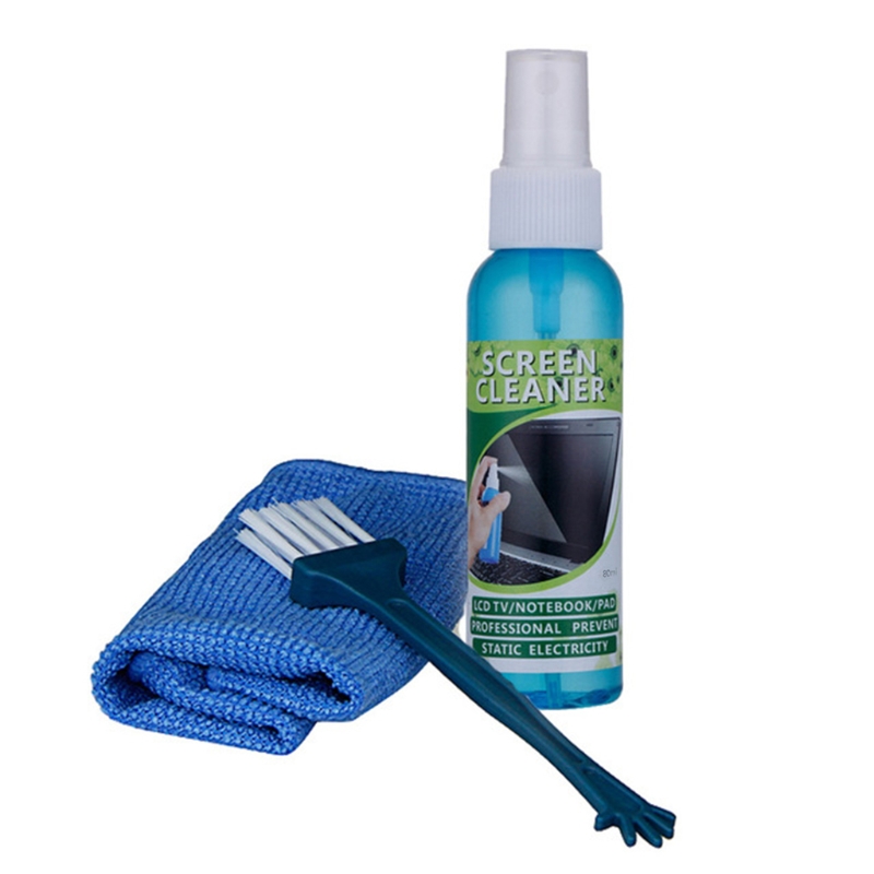 Lens Cleaning Kit - 1 Set Brush Cloth Liquid High