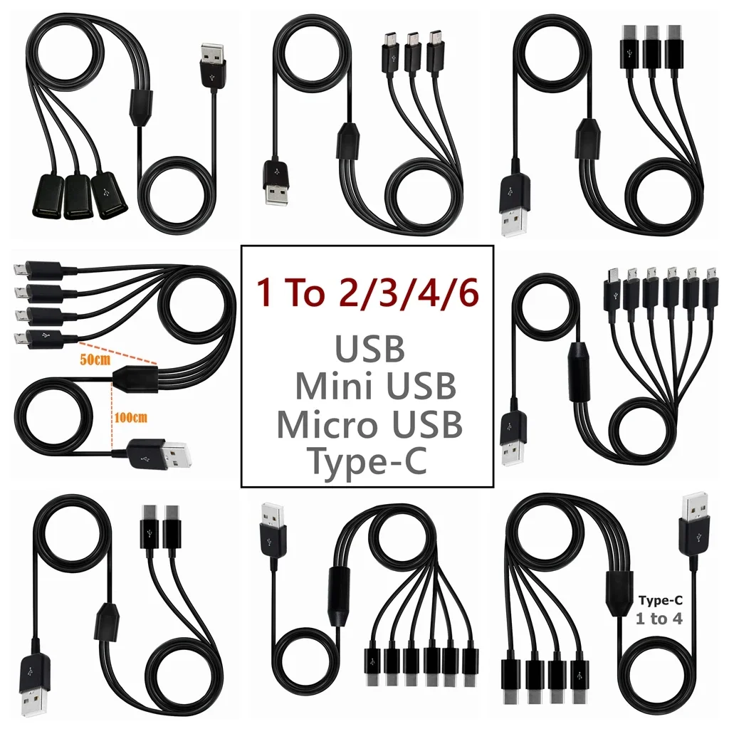 Photography Date - Type-C 1 To 4 6 Port