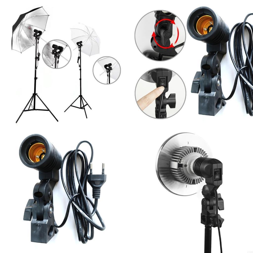 Photography Umbrella Lights - E27 Light Socket Mount with Build