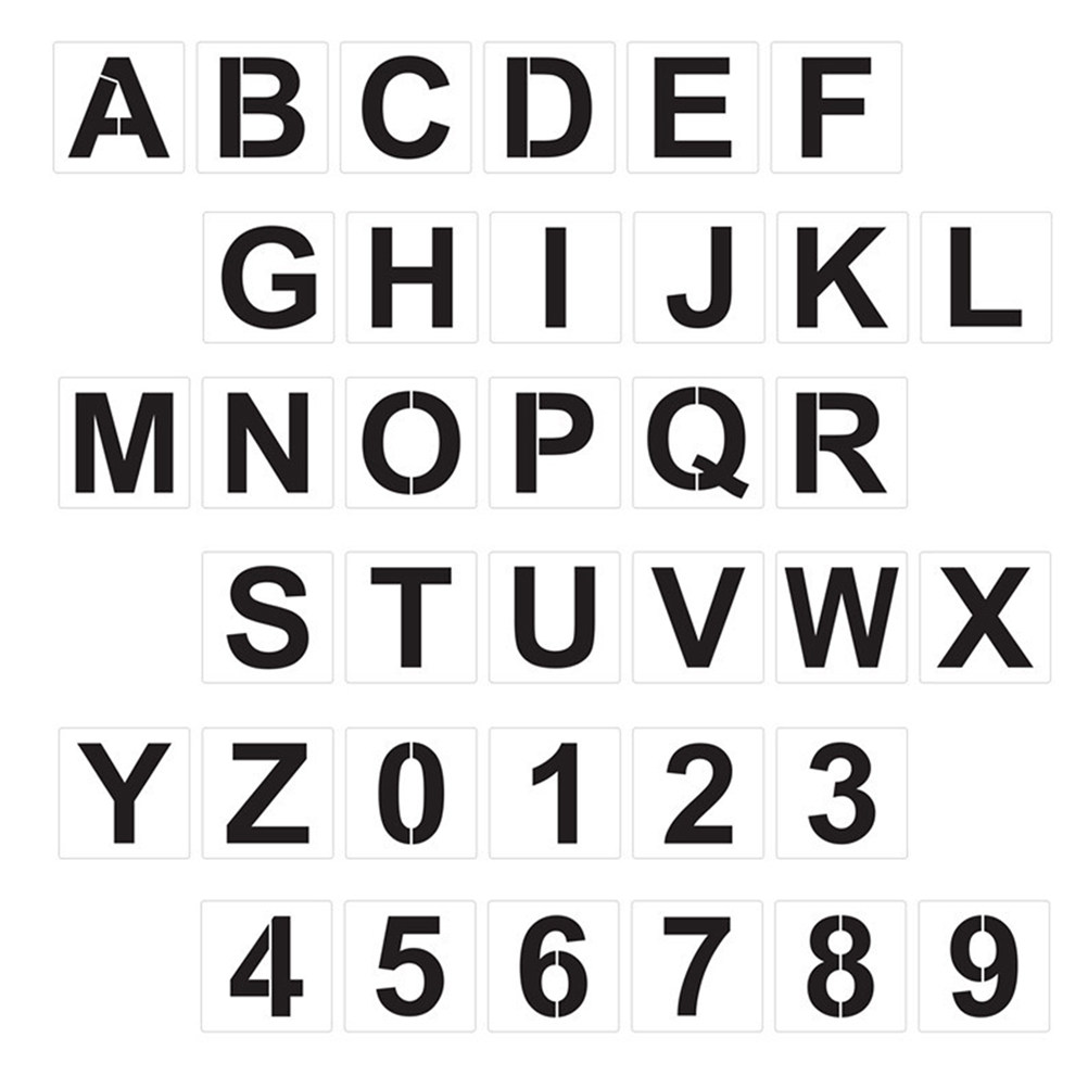 Photography Font - 1Set Large Alphabet Stencils Letter and