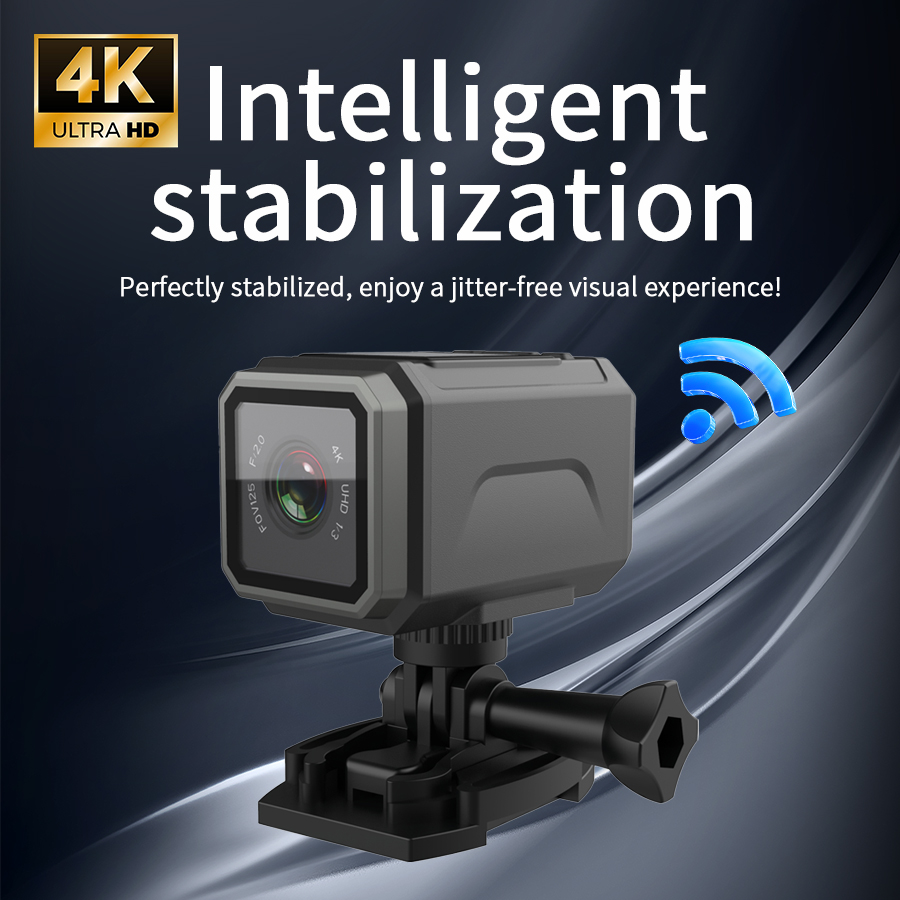 Photography Date - 4K EIS Action Camera 125° Wide