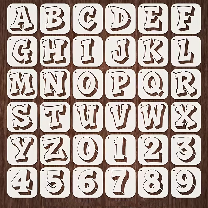 Photography Font - 36PCS 2.95 inch Letter and Number