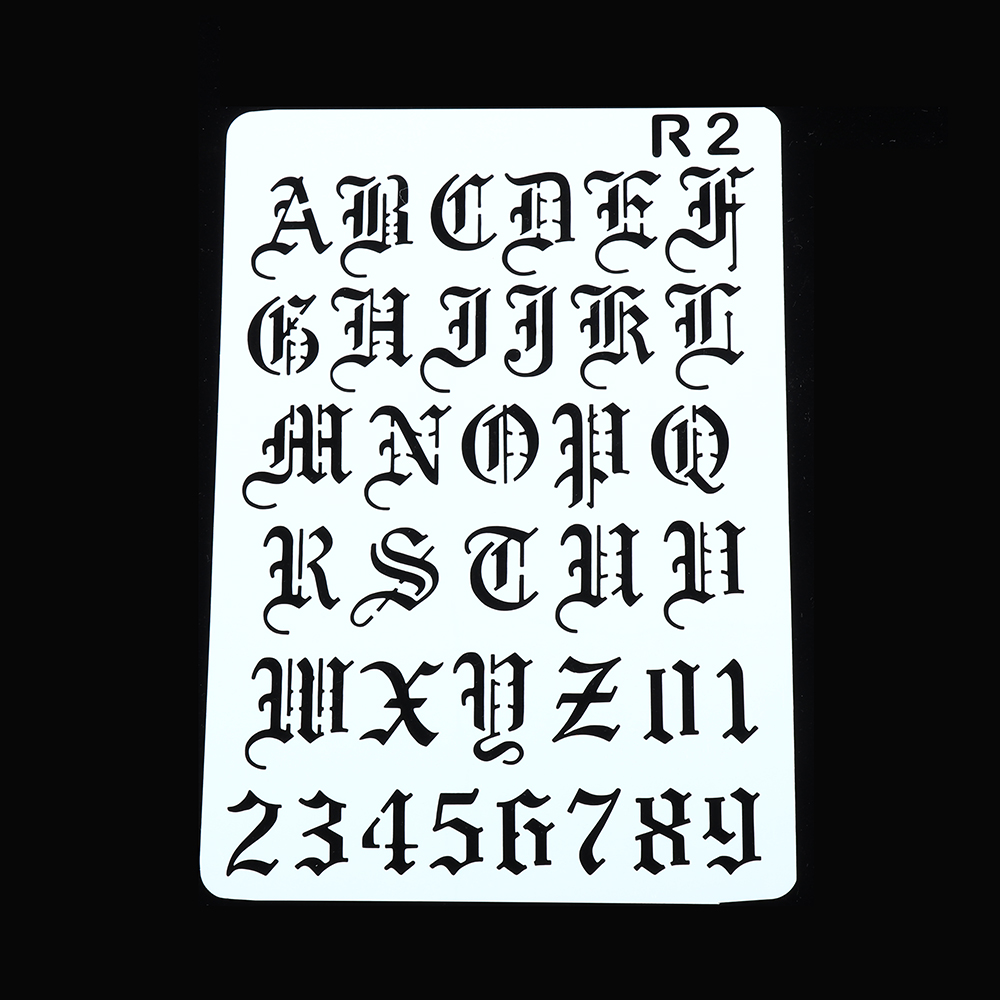 New Hollow Layering Stencils W - огляд і ціна Photography Font