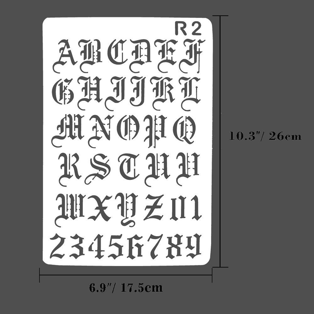 New Hollow Layering Stencils W - огляд і ціна Photography Font
