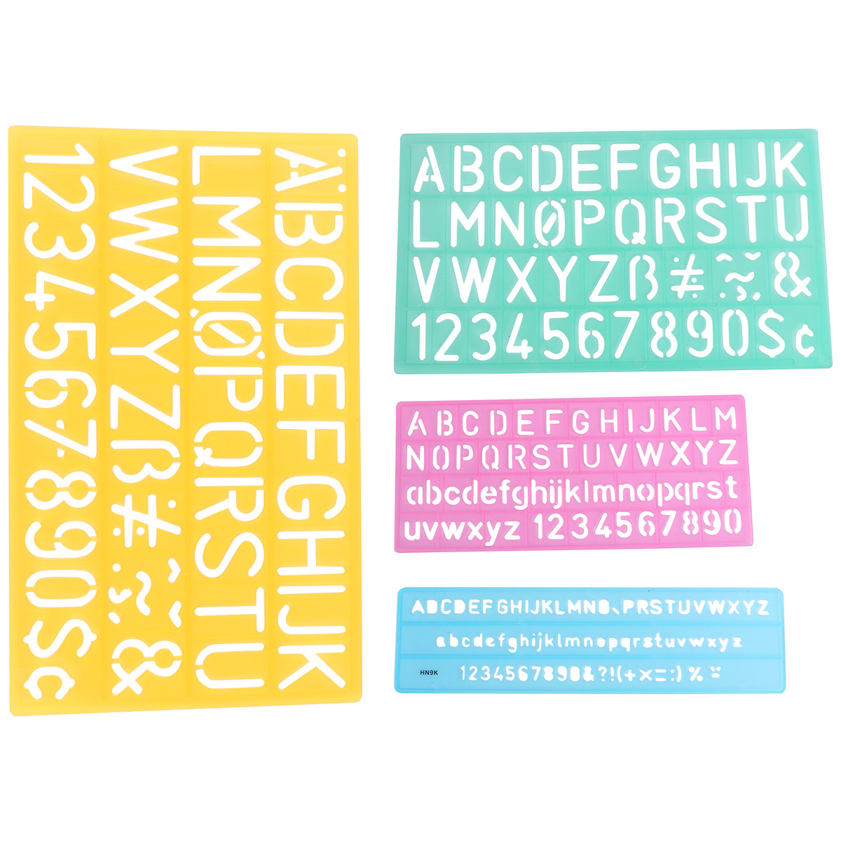 4PCS Alphabet Stencils Set Let - огляд і ціна Photography Font