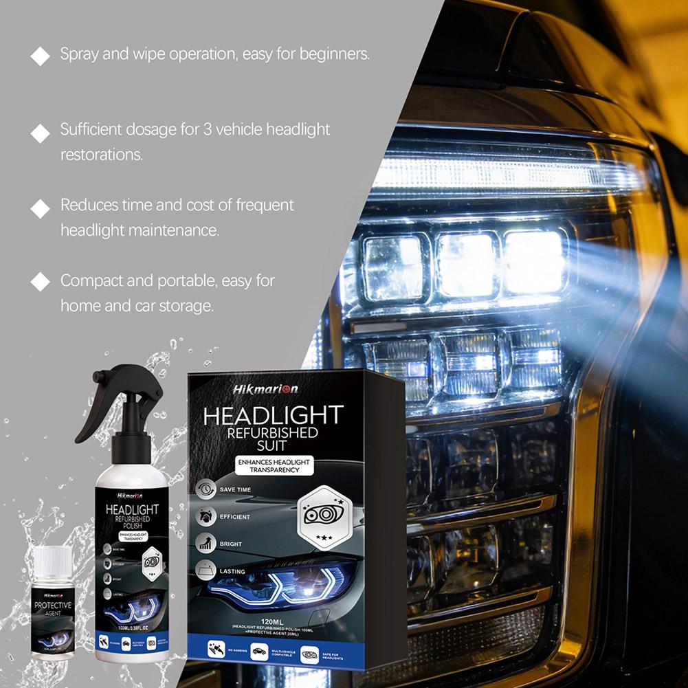 100ml+20ml Car Headlights Rest - огляд і ціна Lens Cleaning Kit