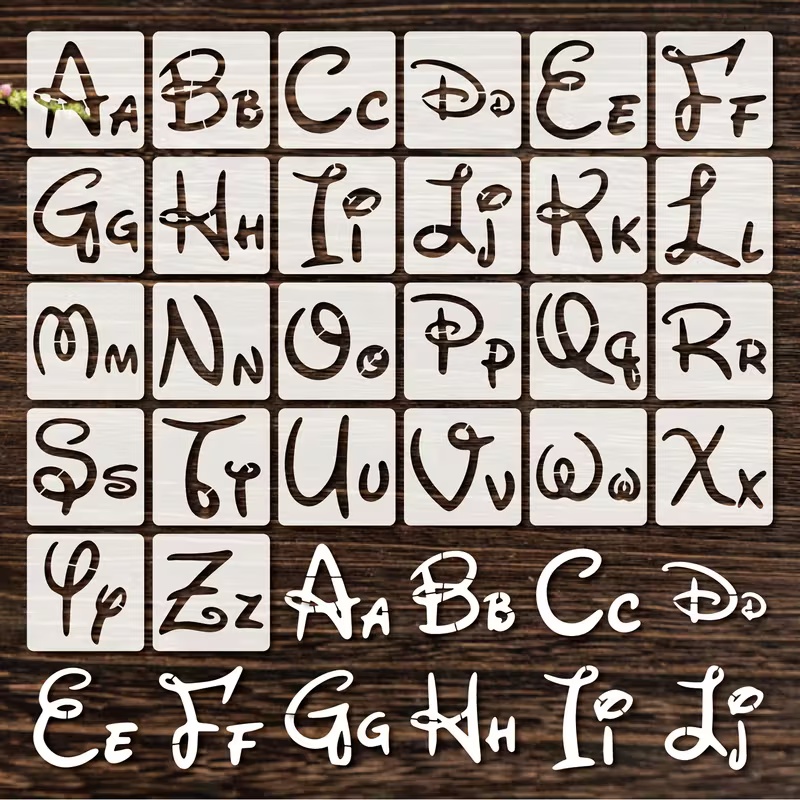 26PCS 2.95x2.95 inch Alphabet  - огляд і ціна Photography Font