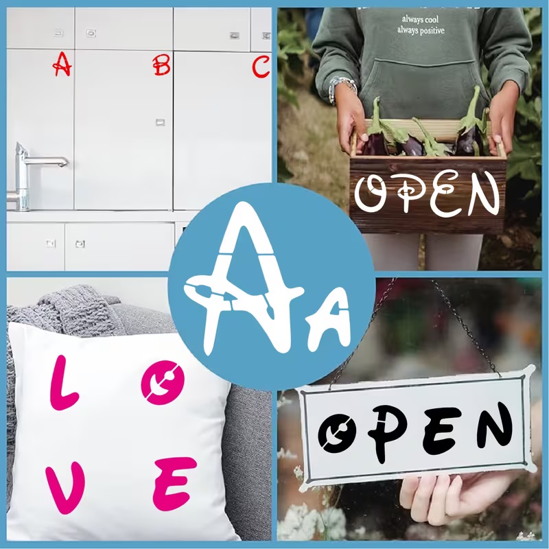 26PCS 2.95x2.95 inch Alphabet  - огляд і ціна Photography Font