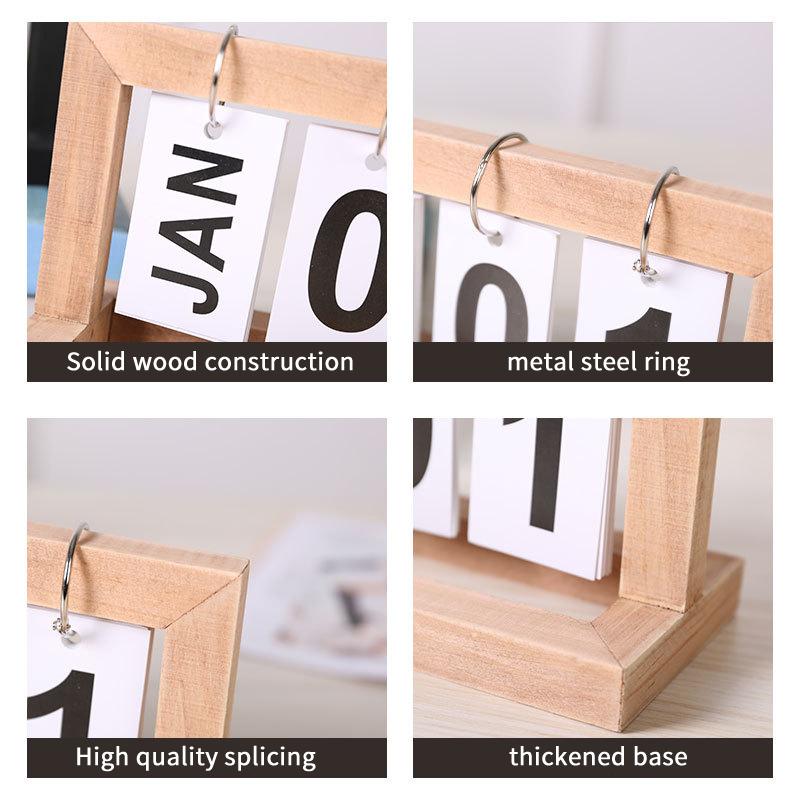 Wooden Perpetual Calendar Flip - огляд і ціна Photography Date