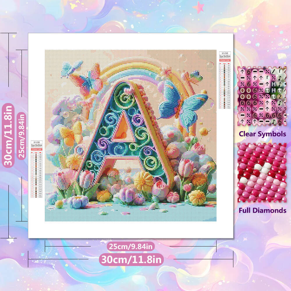 Huacan Diamond Painting Butter - огляд і ціна Photography Font