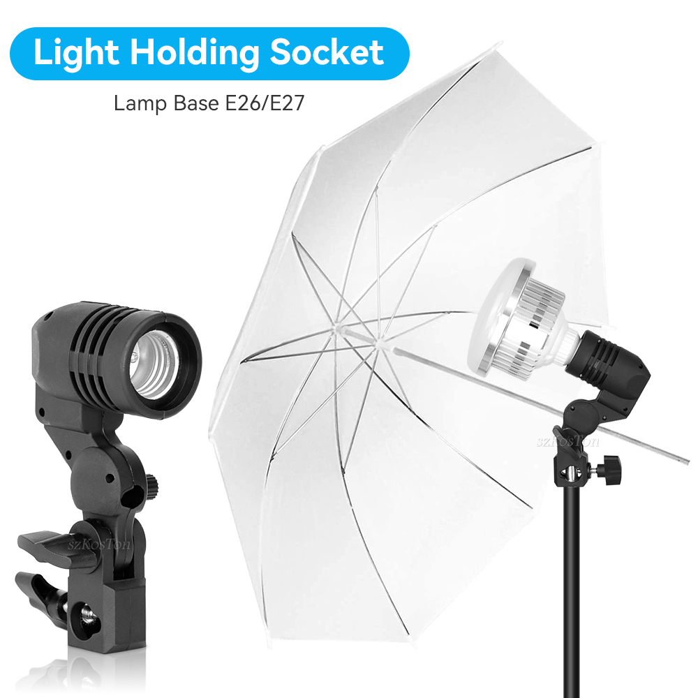 2PCS/1PC E27 Single Head Bulb  - огляд і ціна Photography Umbrella Lights