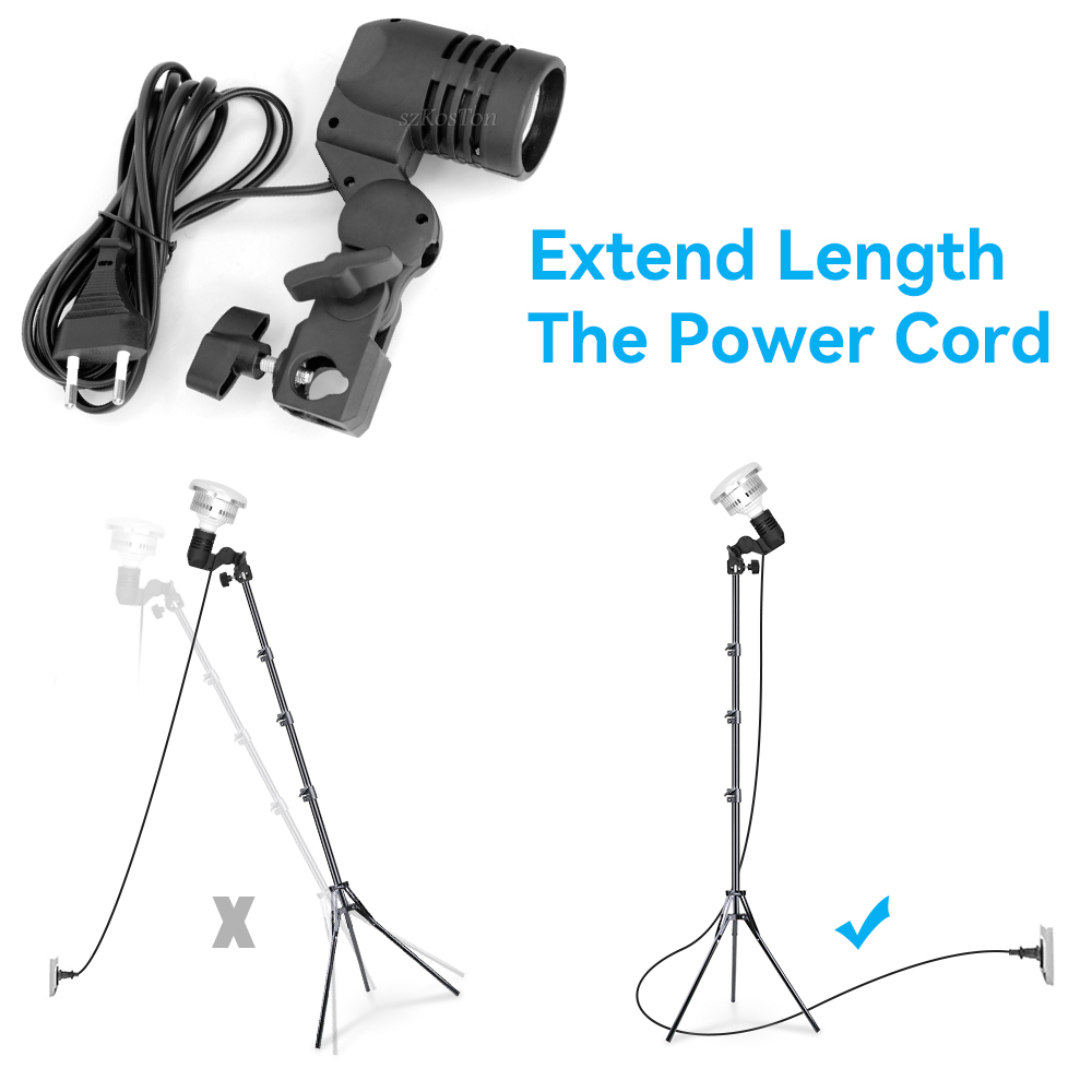 2PCS/1PC E27 Single Head Bulb  - огляд і ціна Photography Umbrella Lights