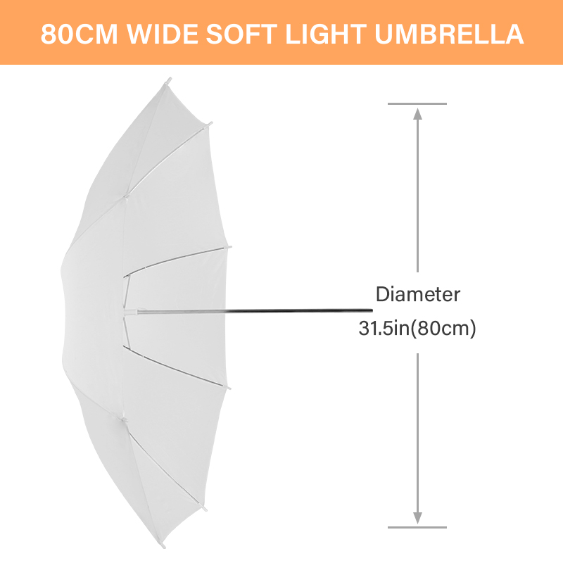 76 * 80cm X4 Transparent White - огляд і ціна Photography Umbrella Lights