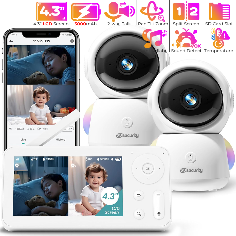 2K Baby Monitor with 2 Cameras - огляд і ціна Photography Umbrella Lights