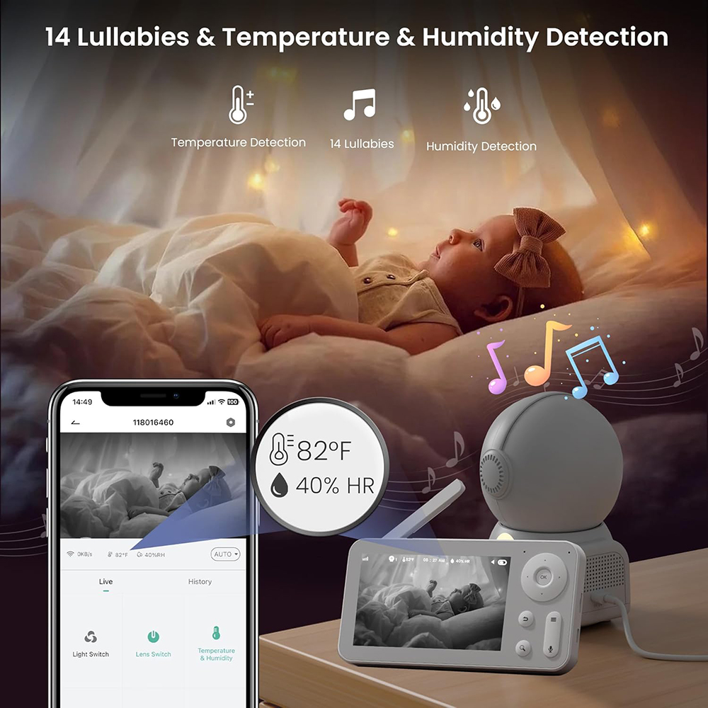 2K Baby Monitor with 2 Cameras - огляд і ціна Photography Umbrella Lights