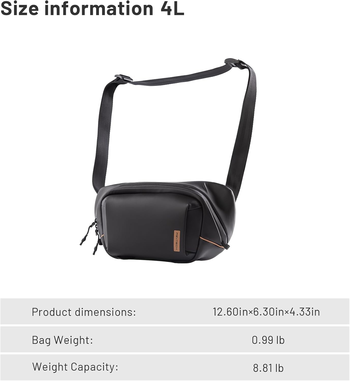 PGYTECH 4L Camera Sling Bag PU - огляд і ціна Photography Solo