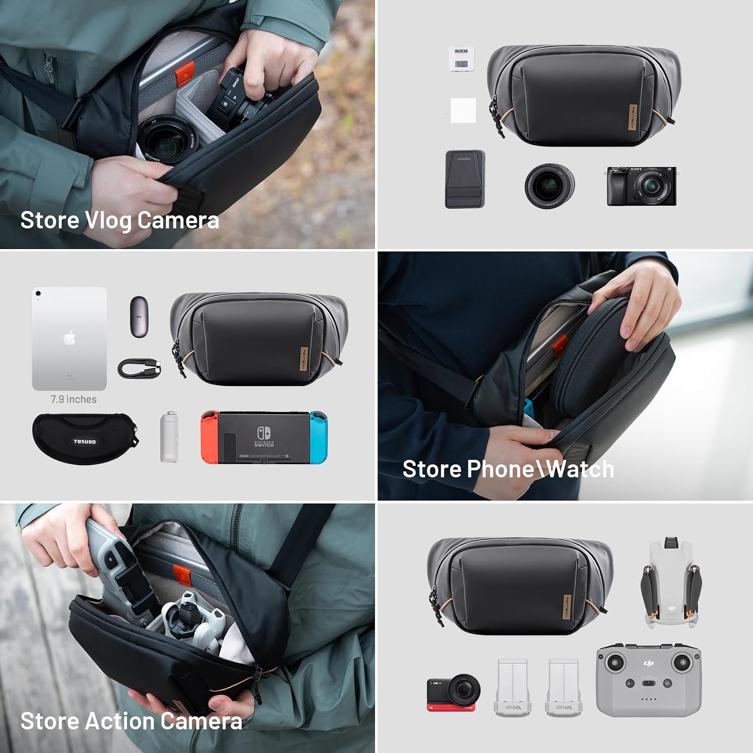 PGYTECH 4L Camera Sling Bag PU - огляд і ціна Photography Solo